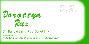 dorottya rus business card